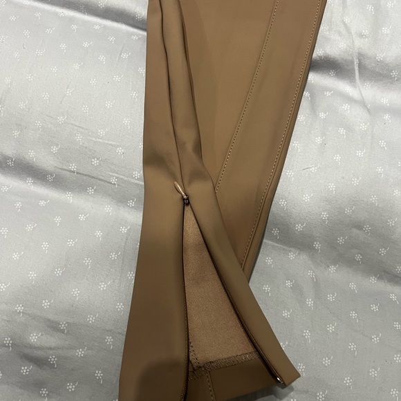 ZARA New stretch brown pants size L - Picture 2 of 4